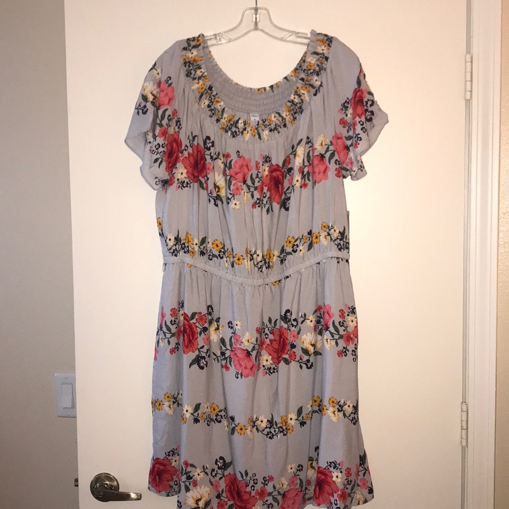 Waist defined smocked dress